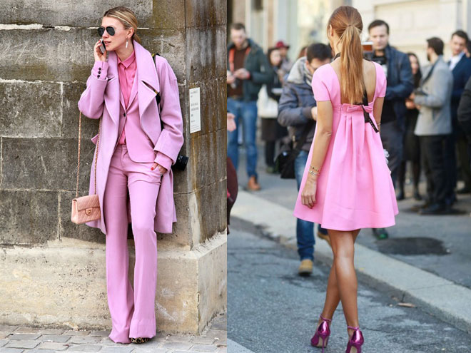 С чем носить розовую одежду?
