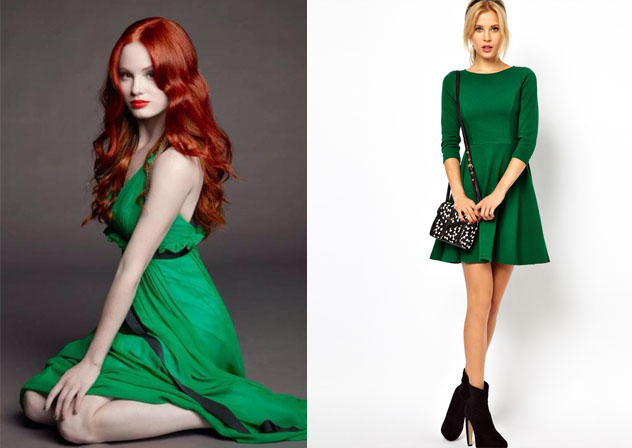 С чем носить зеленое платье и какие аксессуары выбрать?