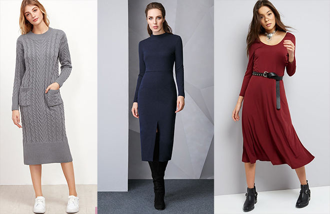 Модные теплые платья – внеси в свой гардероб комфорт