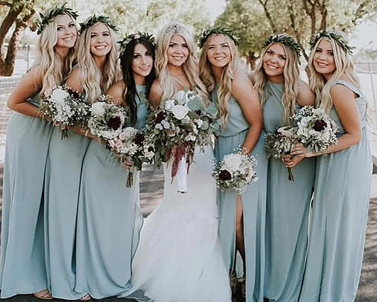 Выбрать платье подружки невесты для полных девушек