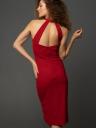 Красное платье с открытой спиной и разрезом на ноге, фото 3