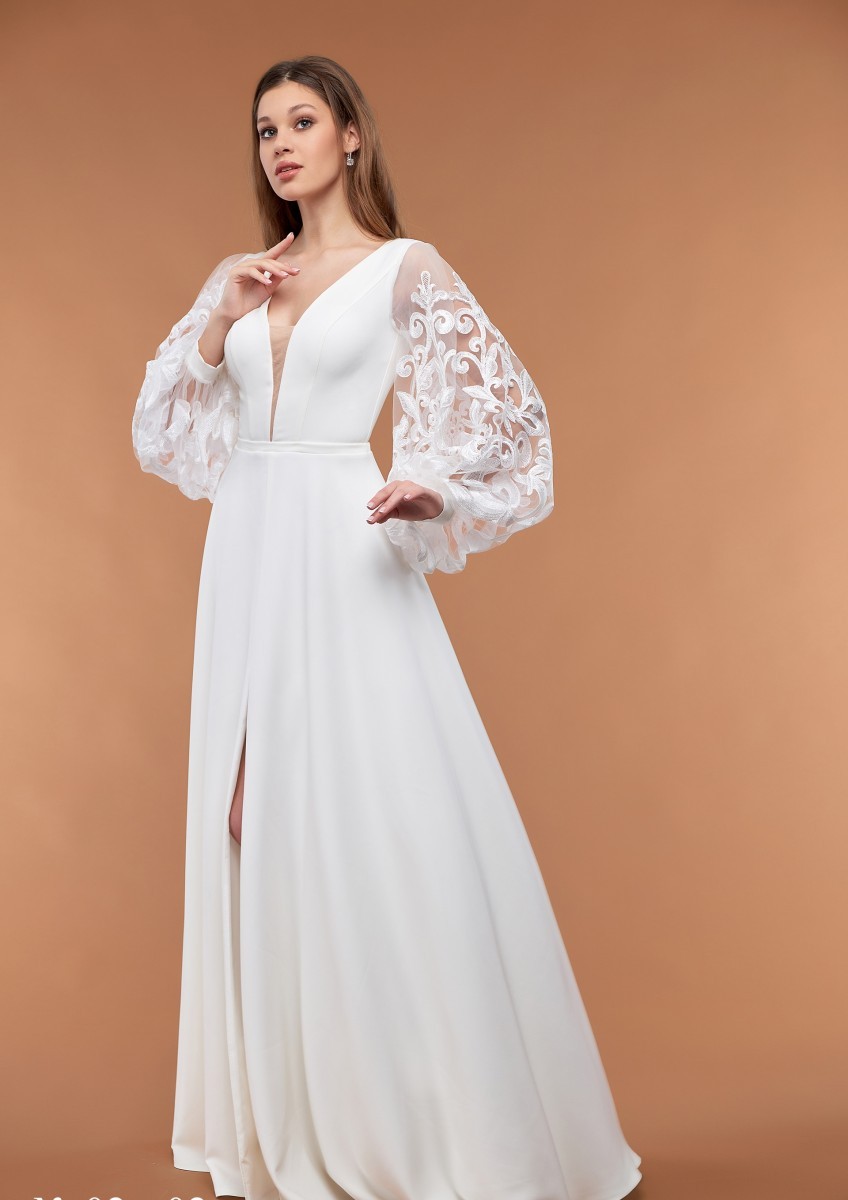 Белое Длинное Платье С Рукавами Фото