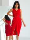 Красное платье на лето, миди, фото 2
