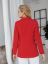 Стильный женский пиджак красного цвета, фото 3