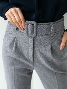 Стильные классические серые брюки