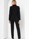 Стильный качественный женский пиджак черного цвета большого размера, фото 4