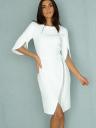 Элегантное нарядное белое платье с бахрамой, фото 3