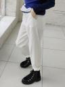 Белые широкие женские брюки с высокой талией, фото 2