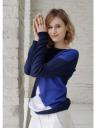 Синий женский стильный джепер оверсайс, фото 2