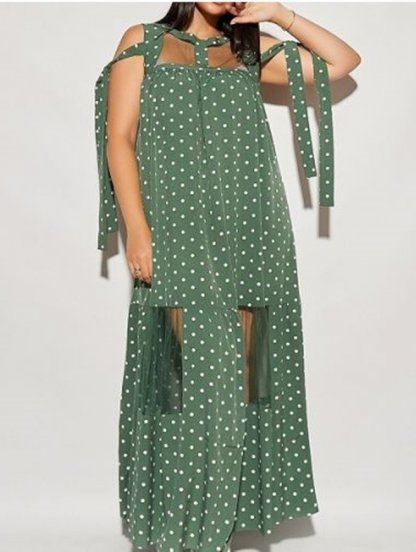 Летнее стильное зеленая макси платье-сарафан с открытыми плечиками, фото 1