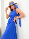 Летнее синее платье с открытой спинкой, фото 2