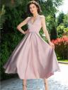 «Волшебное летнее коктейльное платье в пастельно-розовом цвете: лучшее платье миди для гостей на свадьбе», фото 3