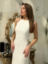 Элегантное платье силуэта «русалка» | Идеальное свадебное или выпускное платье | великолепное вечернее платье в пол | Потрясающее белое платье: облега, фото 10