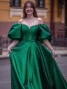 Экстравагантное макси-платье | Зеленое платье с модной пышной юбкой | Идеальное летнее платье для женщин, фото 5