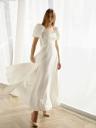 «Захватывающее дух белое платье для женщин | Красивое вечернее платье с разрезом сбоку | Идеальное платье для невесты или выпускного бала», фото 6