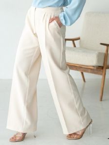 Белые классические легкие брюки