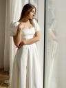 «Захватывающее дух белое платье для женщин | Красивое вечернее платье с разрезом сбоку | Идеальное платье для невесты или выпускного бала», фото 2