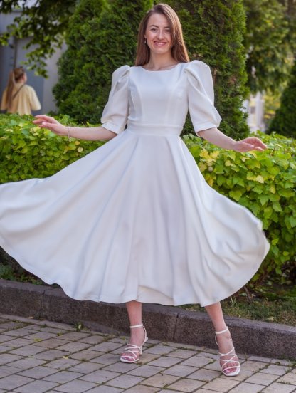 "Идеально подходит для вечернего или свадебного платья | Белое платье для женщин | Платье без спинки | Летнее платье | Коктейльное платье", фото 1
