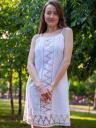 Белое платье сарафан из прошвы, фото 3