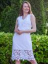Белое платье миди с цветочным принтом – идеально для повседневных фотосессий и летнего отдыха, фото 3