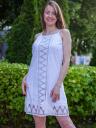 Белое платье сарафан из прошвы, фото 2