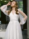 Вечная элегантность| Белое платье для помолвки | Женское летнее вечернее платье, фото 2