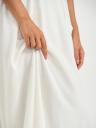 Элегантное белое платье миди с рукавами-бабочками – идеально подходит для летних коктейлей и официальных мероприятий, фото 3