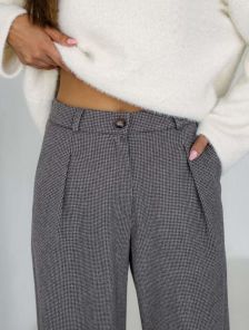 Теплые классические брюки палаццо