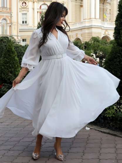 Вечная элегантность| Молочное платье для помолвки | Женское летнее вечернее платье, фото 1