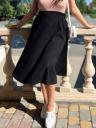 Стильная черная женская юбка на каждый день, фото 2