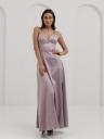 Атласное платье макси для выпускного вечера вашей мечты лилового цвета, фото 2