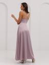 Атласное платье макси для выпускного вечера вашей мечты лилового цвета, фото 7