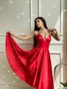 «Волшебное летнее коктейльное платье в красном цвете: лучшее платье миди для гостей на свадьбе», фото 4