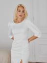 Изысканное белое платье миди с открытой спинкой – идеально для выпускного или помолвки, фото 2