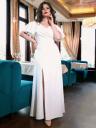 Белое летнее платье для женщин: макси на бретелях для свадьбы, дня рождения и элегантных вечеров, фото 3