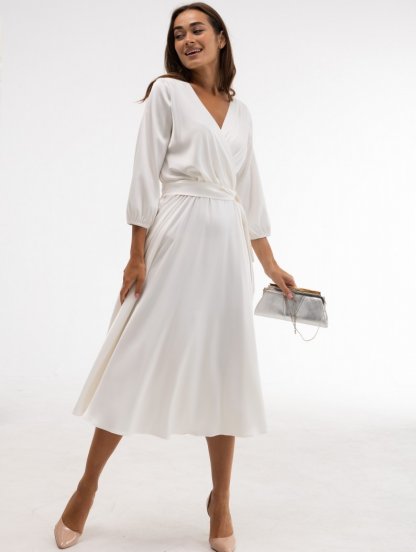 Белое платье больших размеров, фото 1