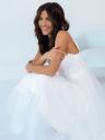 Красивое корсетное белое платье ниже колен, фото 10