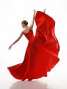 Нарядное длинное красное платье на свадьбу или выпускной, фото 2