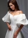 Длинное свадебное платье с открытыми плечами, фото 4