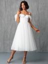 Нарядное корсетное белое платье с чашками, фото 7