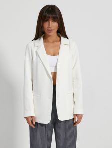 Стильный белый женский пиджак