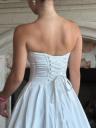 Длинное свадебное платье с оголенными плечами, фото 5