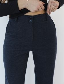 Теплые классические шерстяные женские брюки