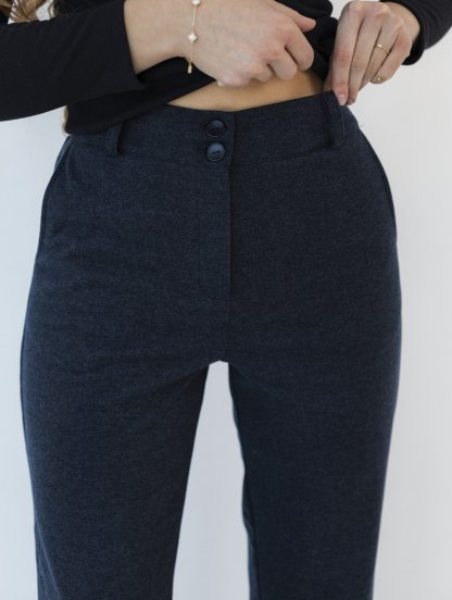 Теплые классические шерстяные женские брюки, фото 1