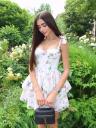 Красивое короткое корсетное платье с цветочным принтом, фото 5