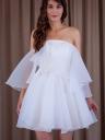 Пышное легкое шифоновое короткое платье с пышной юбкой, фото 7