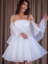 Пышное легкое шифоновое короткое платье с пышной юбкой, фото 8