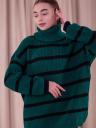Увеличить фото Вязаный свитер зеленый, фото 5