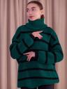 Увеличить фото Вязаный свитер зеленый, фото 3