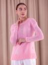 Женский теплый розовый свитер на зиму на рубашку или под пояс, фото 3
